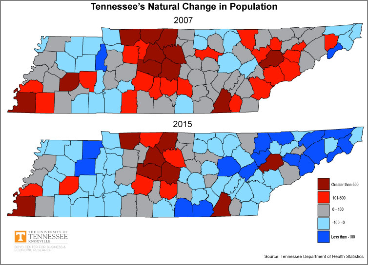 Study Tennessee Population Growing, Except in Some Rural Counties News