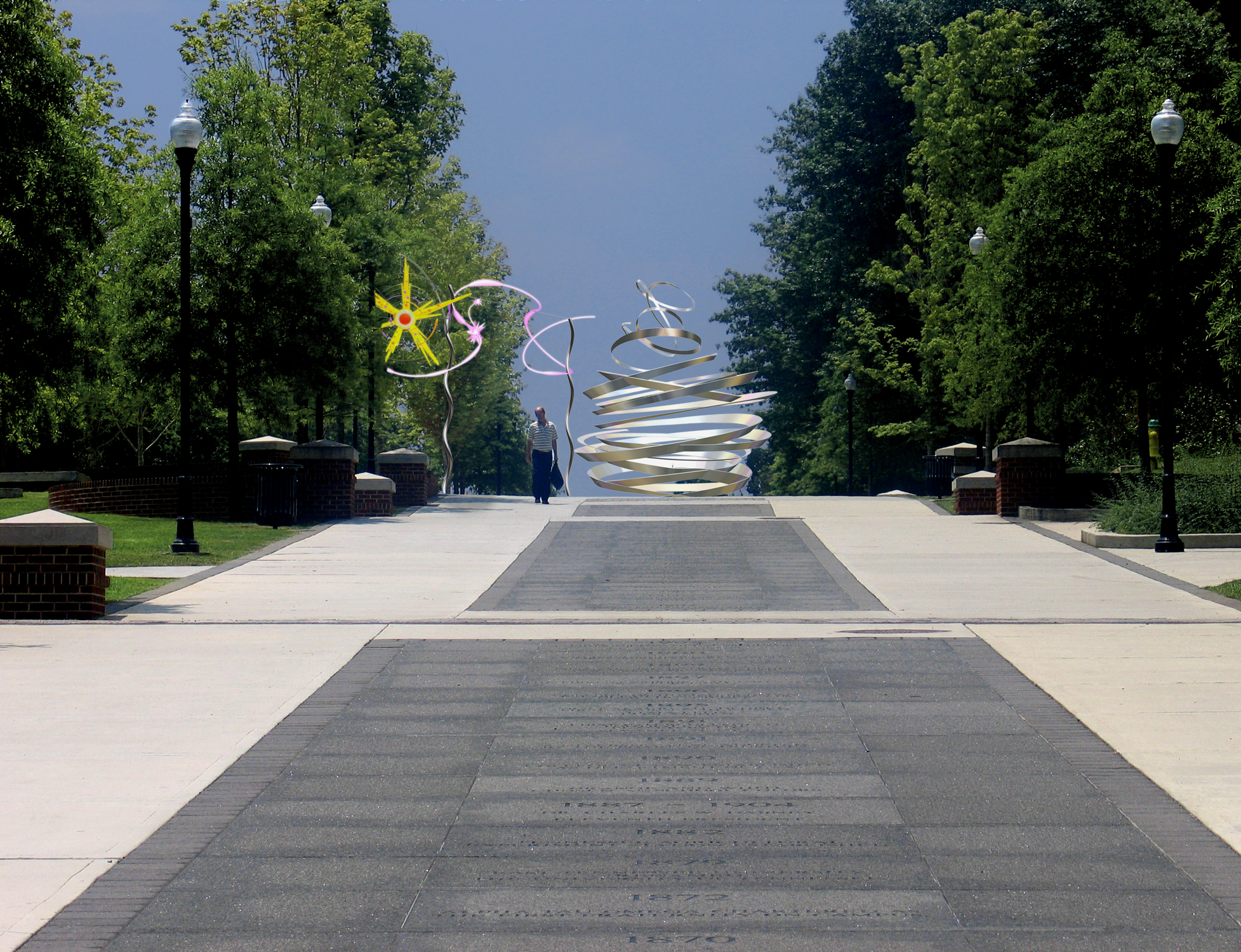 Alumnus Makes Public Art Contribution to Campus; Sculpture